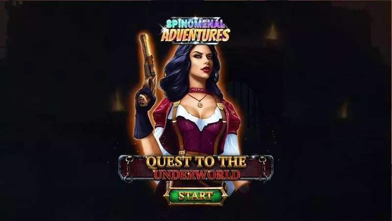 Quest To The Underworld Spinomenal Slots - Introduction Screen