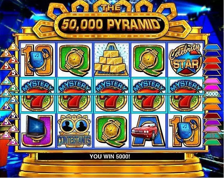 50,000 Pyramid IGT Slots - Introduction Screen
