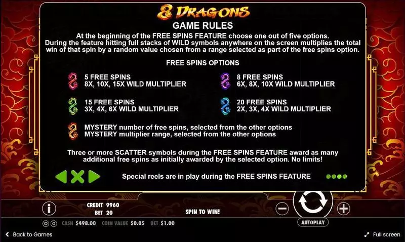 8 Dragons Pragmatic Play Slots - Info and Rules
