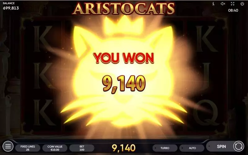 Aristocats Endorphina Slots - Winning Screenshot