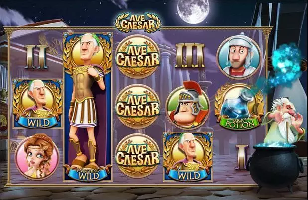 Ave Caesar Leander Games Slots - Main Screen Reels