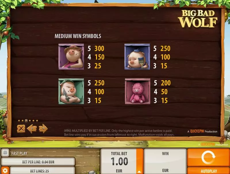 Big Bad Wolf Quickspin Slots - Info and Rules