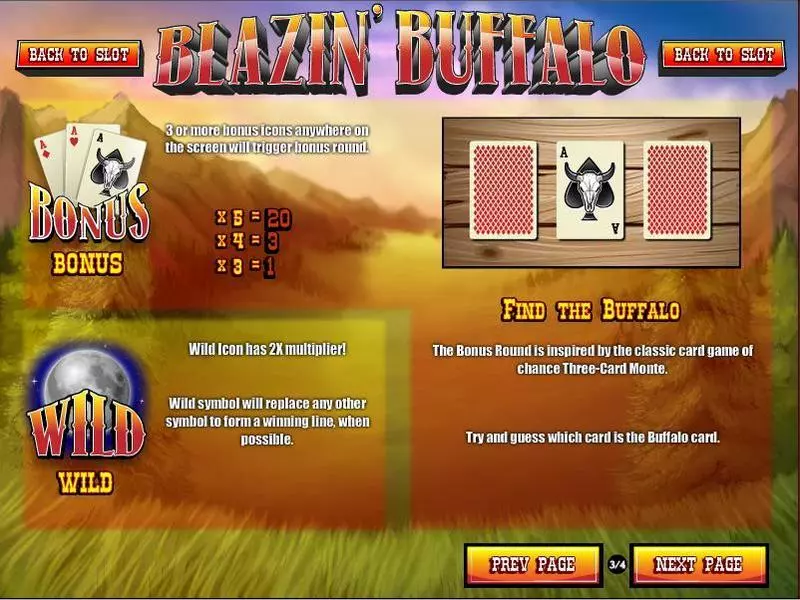 Blazin' Buffalo Rival Slots - Info and Rules