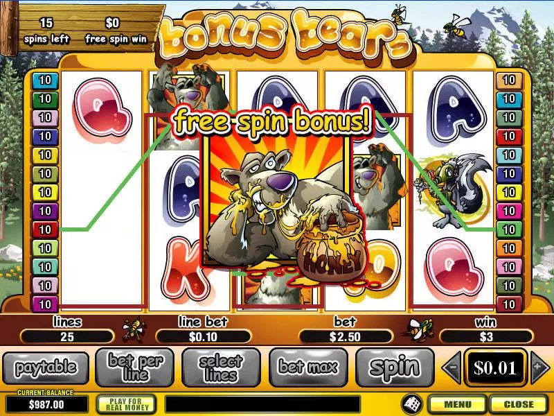 Bonus Bears PlayTech Slots - Bonus 1