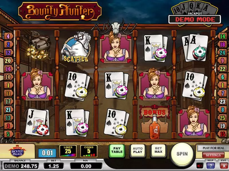 Bounty Hunter Play'n GO Slots - Main Screen Reels
