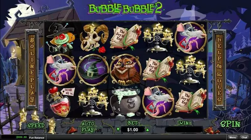 Bubble Bubble 2 RTG Slots - Main Screen Reels