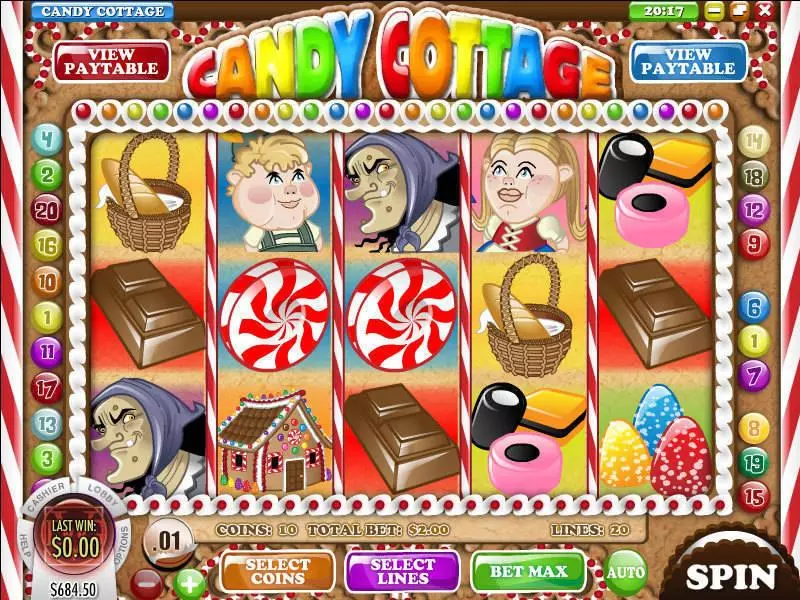 Candy Cottage Rival Slots - Main Screen Reels