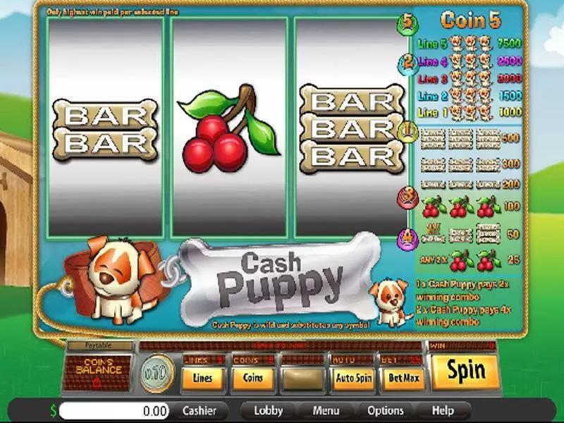 Cash Puppy Saucify Slots - Main Screen Reels