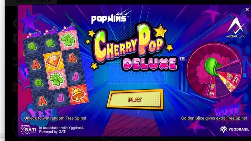 CherryPop Deluxe AvatarUX Slots - Info and Rules