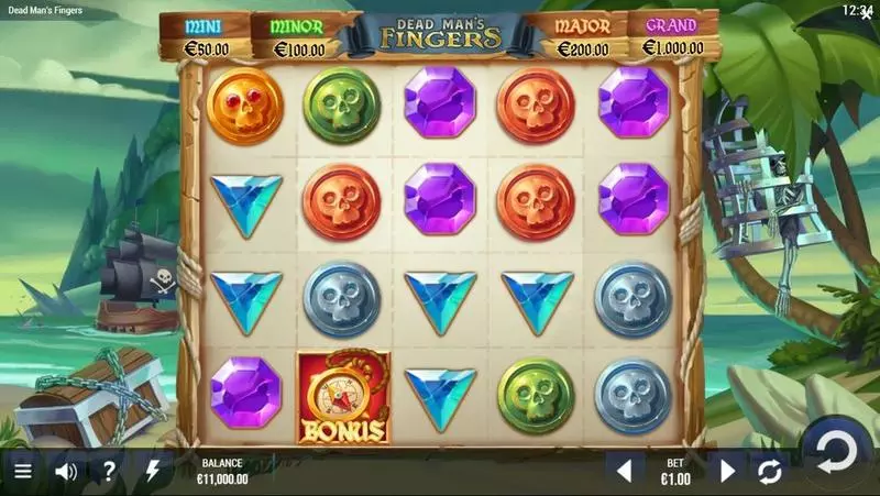 Dead Man’s Fingers G.games Slots - Main Screen Reels