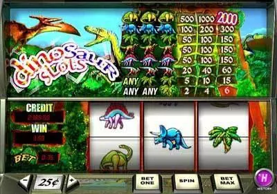 Dinosaur PlayTech Slots - Main Screen Reels