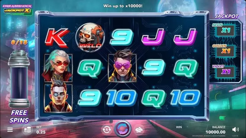DREAMSHOCK: JACKPOT X Mascot Gaming Slots - Main Screen Reels