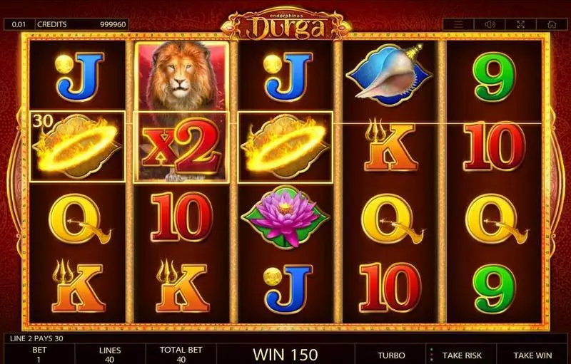 Durga Endorphina Slots - Winning Screenshot