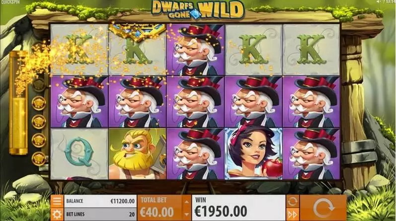 Dwarfs Gone Wild Quickspin Slots - Bonus 1
