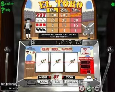 El Toro RTG Slots - Main Screen Reels