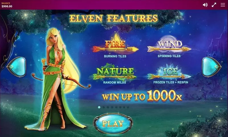 Elven Magic Red Tiger Gaming Slots - Info and Rules