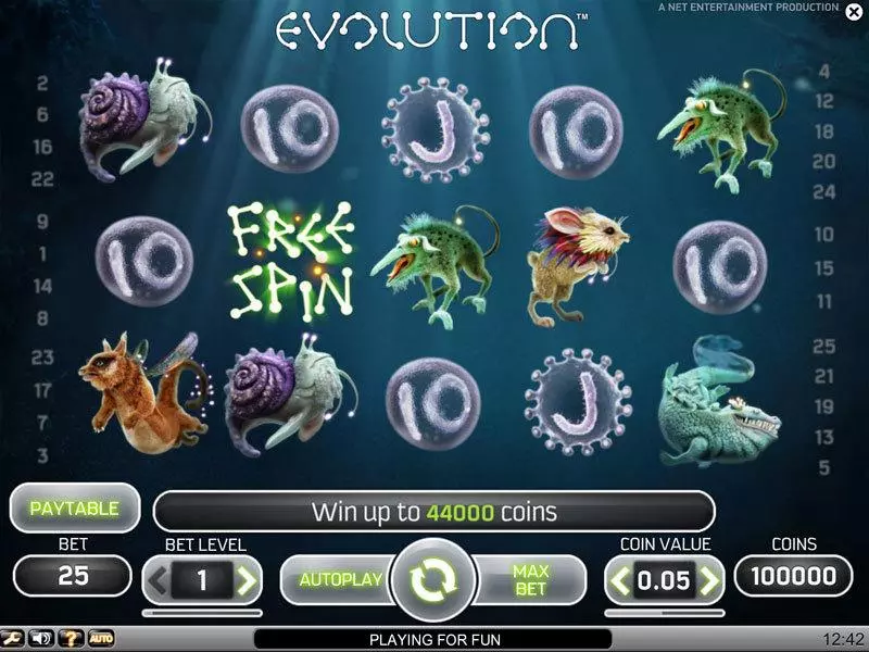 Evolution NetEnt Slots - Main Screen Reels
