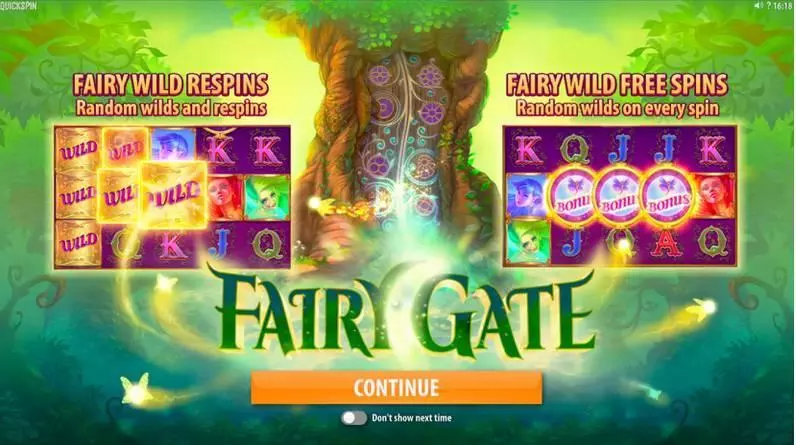 Fairy Gate Quickspin Slots - Bonus 1