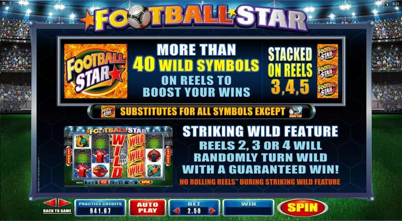 Football Star Microgaming Slots - Info and Rules