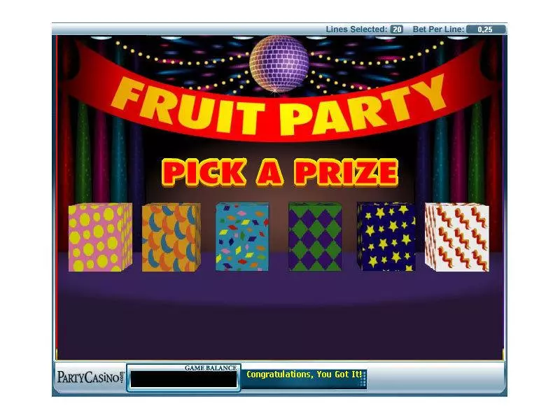 Fruit Party bwin.party Slots - Bonus 1