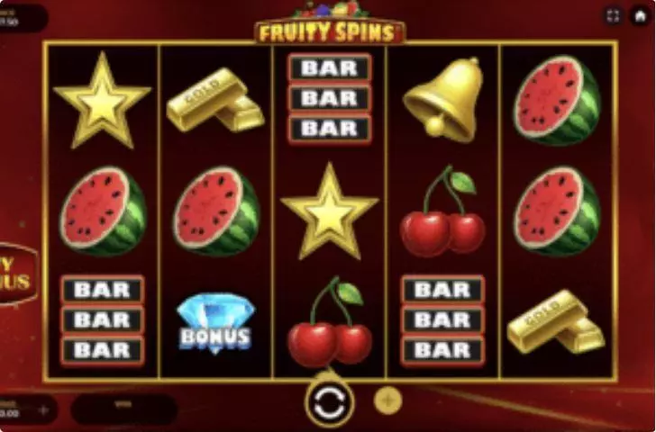Fruity Spins Dragon Gaming Slots - Main Screen Reels