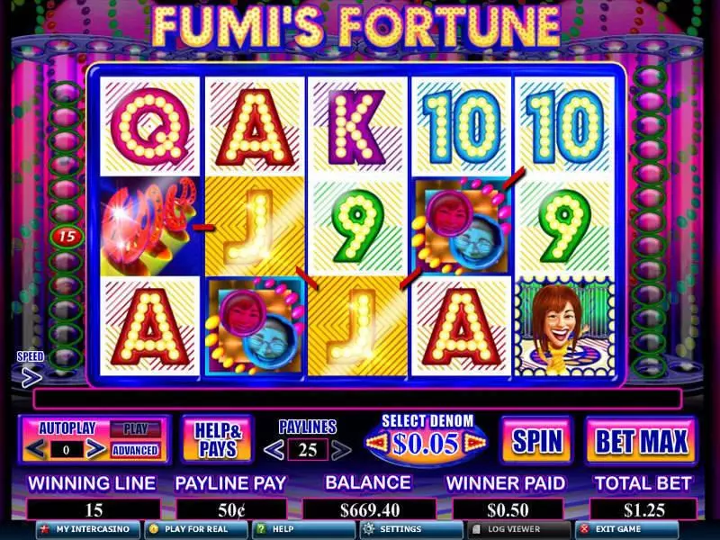 Fumi's Fortune Genesis Slots - Main Screen Reels
