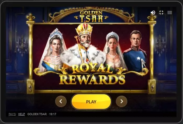 Golden Tsar Red Tiger Gaming Slots - Main Screen Reels