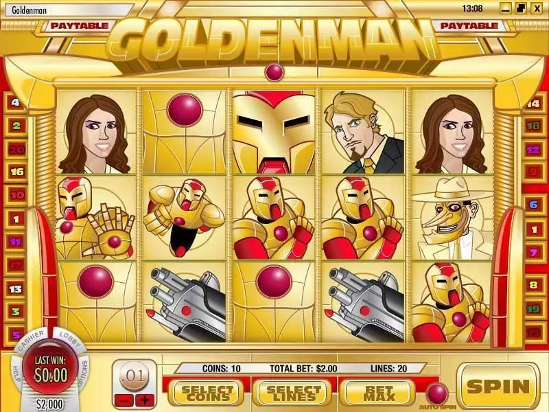 Goldenman Rival Slots - Main Screen Reels