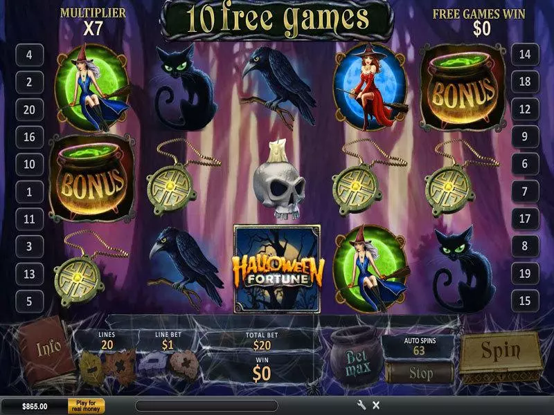 Halloween Fortune PlayTech Slots - Bonus 3