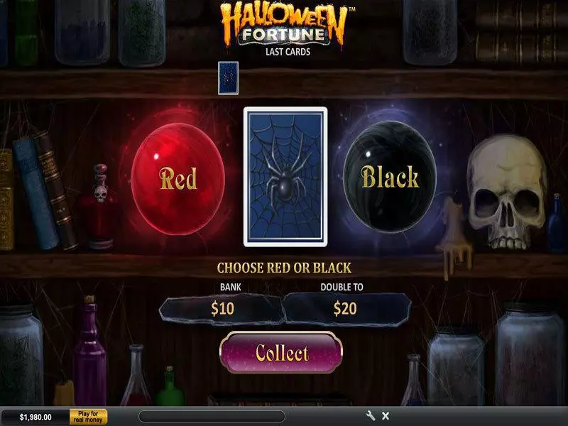 Halloween Fortune PlayTech Slots - Gamble Screen