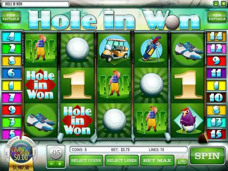 Hole in Won Rival Slots - Main Screen Reels