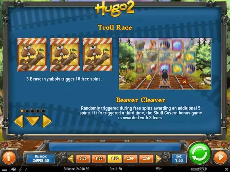 Hugo 2 Play'n GO Slots - Bonus 3