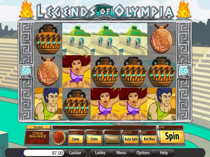 Legends of Olympia Saucify Slots - Main Screen Reels