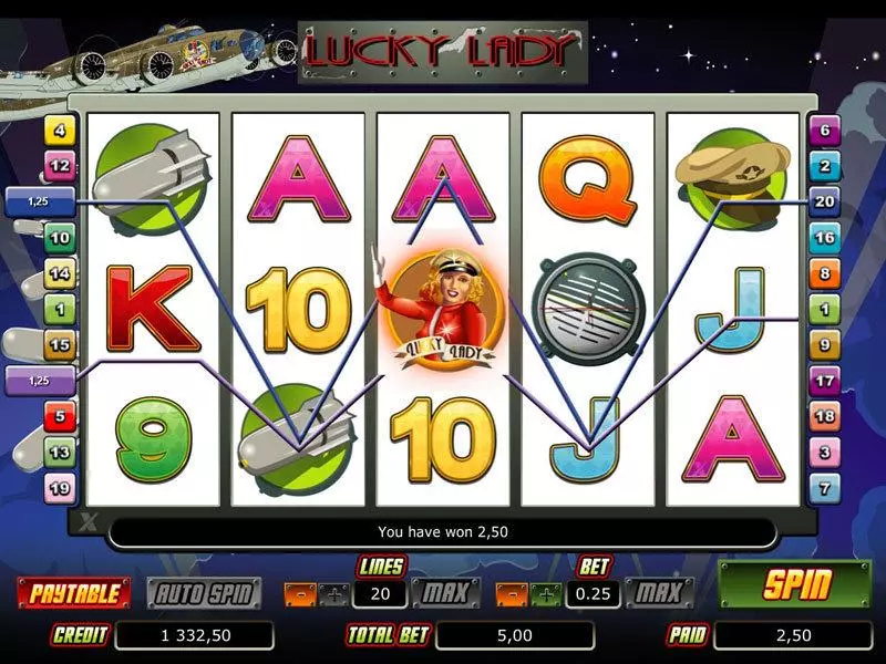 Lucky Lady bwin.party Slots - Main Screen Reels