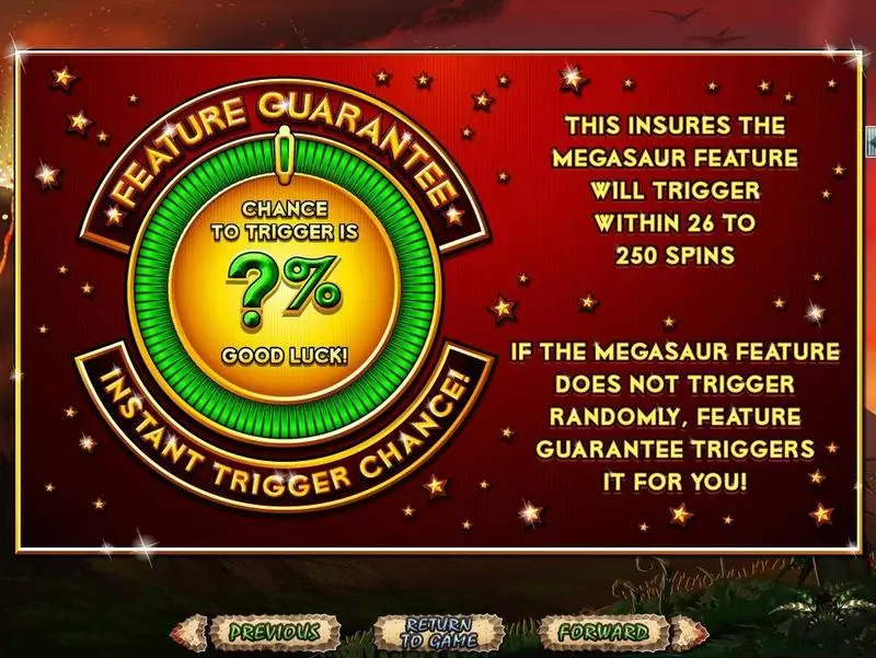 Megasaur RTG Slots - Info and Rules