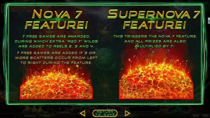 Nova 7's RTG Slots - Info and Rules