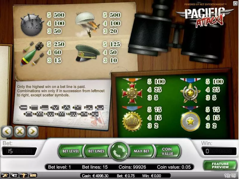 Pacific Attack NetEnt Slots - Info and Rules