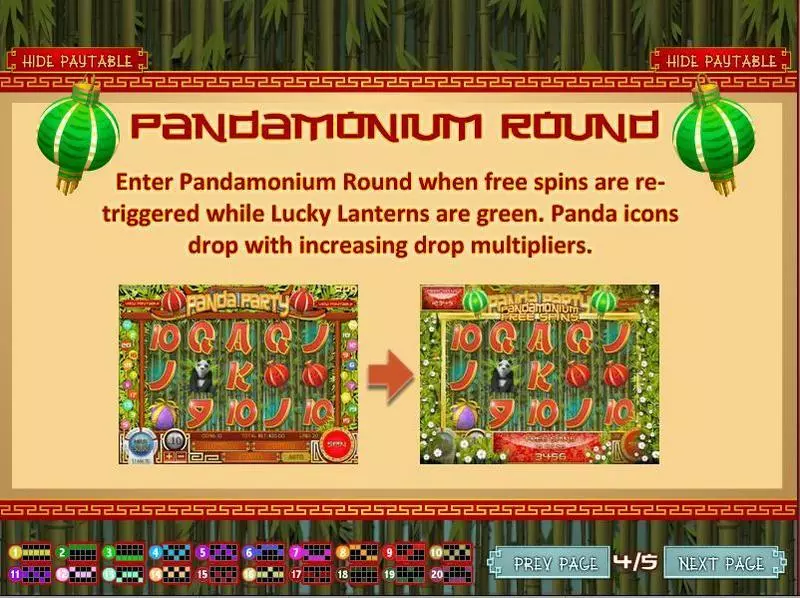 Panda Party Rival Slots - Info and Rules