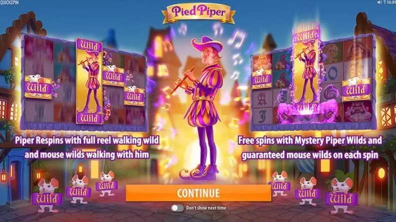 Pied Piper Quickspin Slots - Info and Rules