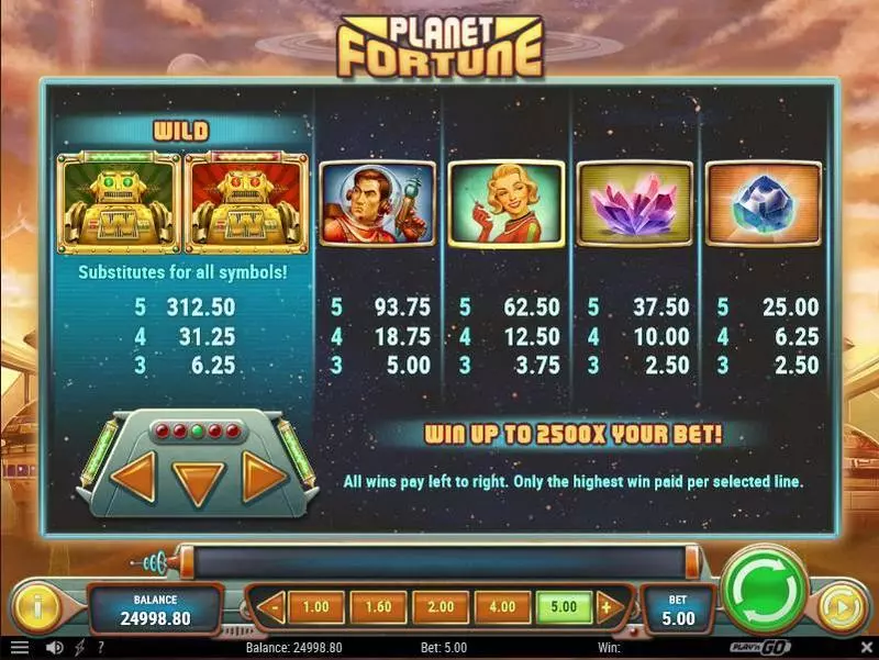 Planet Fortune Play'n GO Slots - Bonus 1