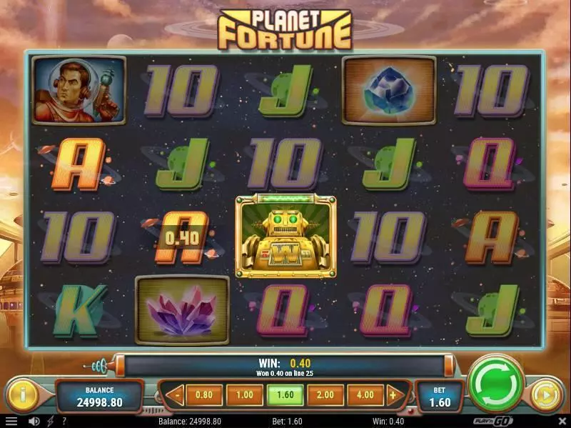 Planet Fortune Play'n GO Slots - Main Screen Reels