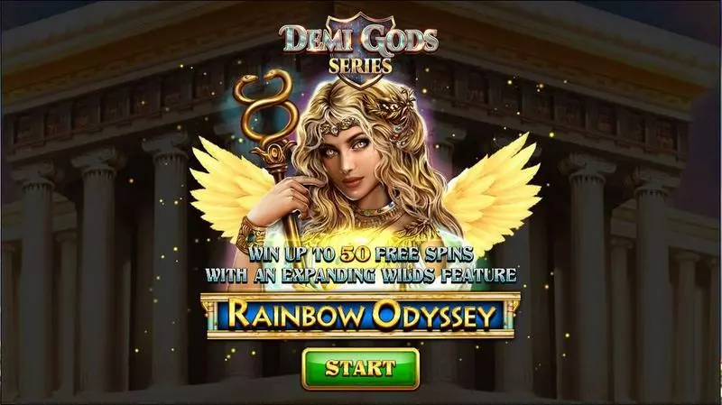Rainbow Odyssey Spinomenal Slots - Introduction Screen