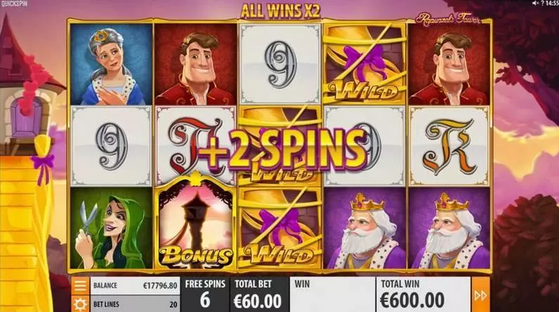 Rapunzel's Tower Makeover  Quickspin Slots - Bonus 2