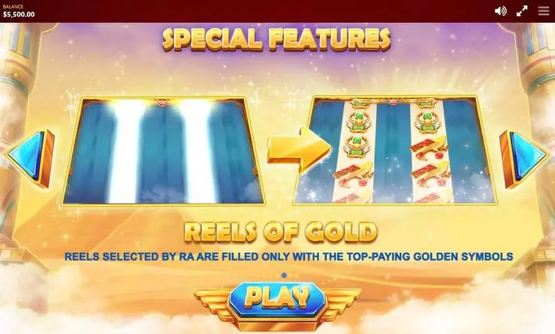 RA's Legend Red Tiger Gaming Slots - Info and Rules