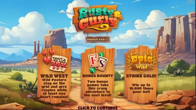 Rusty and Curly Hacksaw Gaming Slots - Info and Rules