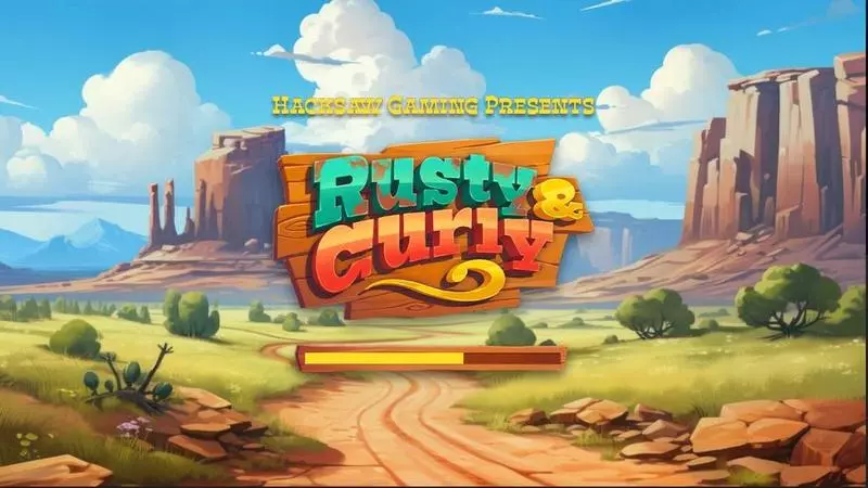 Rusty and Curly Hacksaw Gaming Slots - Introduction Screen