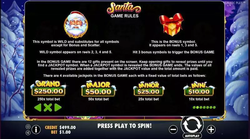 Santa Pragmatic Play Slots - Bonus 1