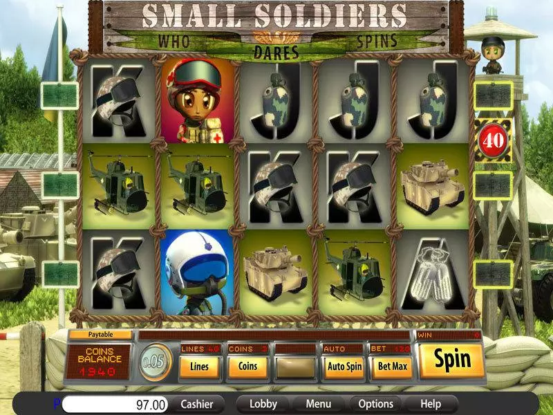 Small Soldiers Saucify Slots - Main Screen Reels