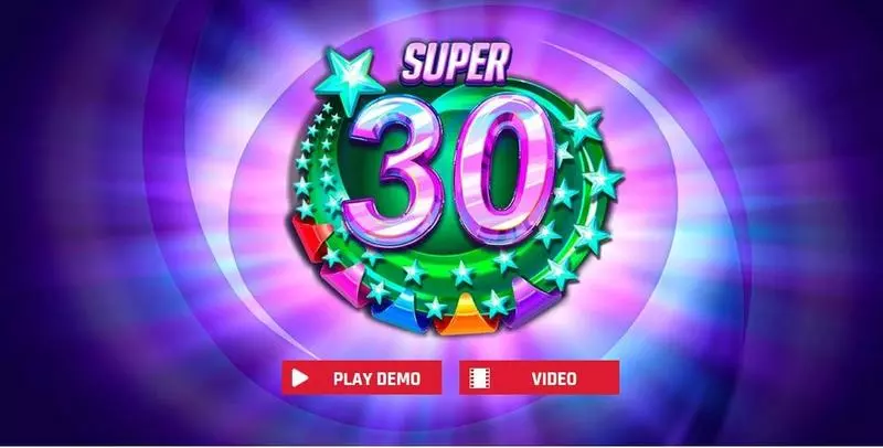 Super 30 Stars Red Rake Gaming Slots - Introduction Screen