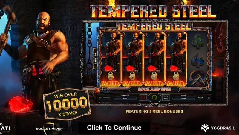 Tempered Steel Bulletproof Games Slots - Info and Rules